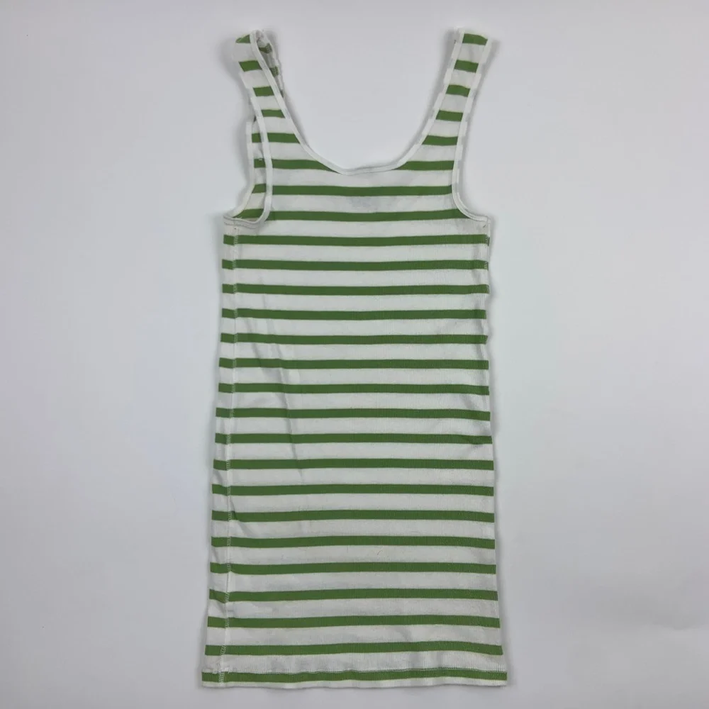 So Womens Tank Top White Green M - Picture 6 of 6